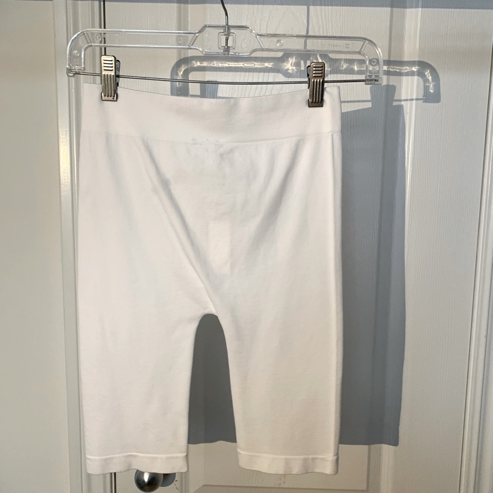 NWT| White Biker Shorts - Picture 5 of 5